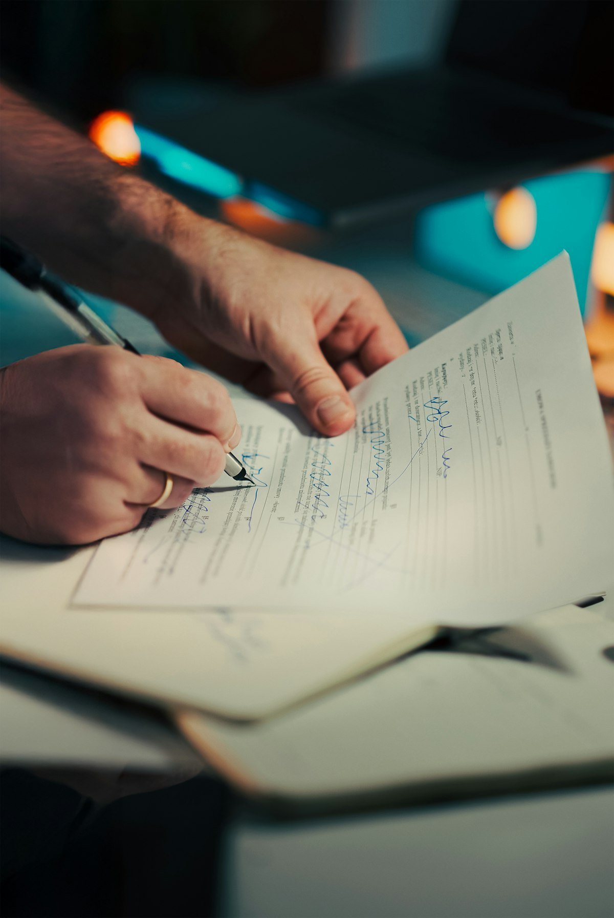 Signing vehicle export documents