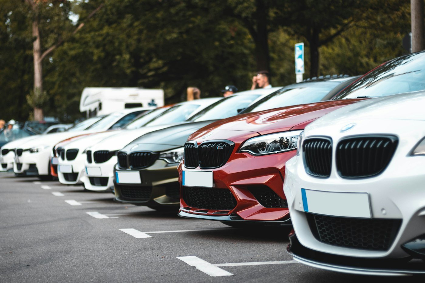 Rows of used cars ready for sale